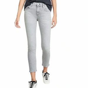 Agolde Gray Straight Leg Jeans